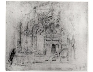 Set Design for the First Production of Angelo, tyran de Padoue by Victor Hugo (1802-85), 1835