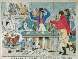 Seven against One, or The Vaccine Committee, c.1800
