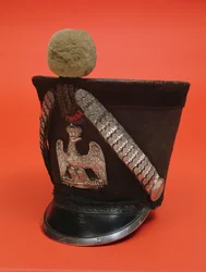 Shako of a lancer of the army of the First French Empire, c.1804-1815