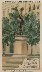 Shakespeare, English Dramatist, 1564-1616, Erected Boulevard Haussmann