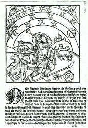 Shepherd under Sun, Moon and Stars, from a Shepherd