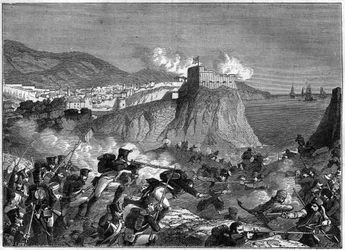 Siege of Ragusa (Dubrovnik) during the Napoleonic Wars in May and June 1806 - in 