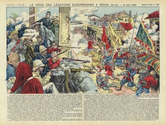 Siege of the European legations in Beijing, Boxer Rebellion, China, 20 June - 15 August 1900