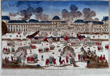 Siege of the castle (palace) of the Tuileries on August 10