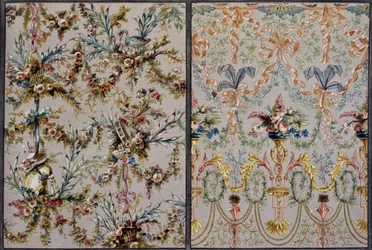 Silk for furnishings, Engraving from Dictionnaire de l