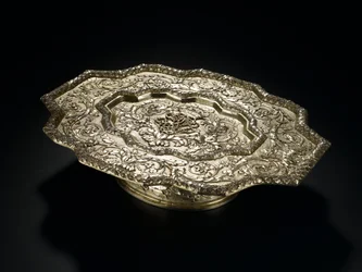 Silver-Gilt Salver of Shaped Outline, from the Lennoxlove Toilet Service, Owned by Frances Teresa Stewart, Duchess of Richmond and Lennox: French, Paris, 1666 - 1667