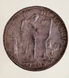 Silver French Ecu, French Republic (1793-1804)