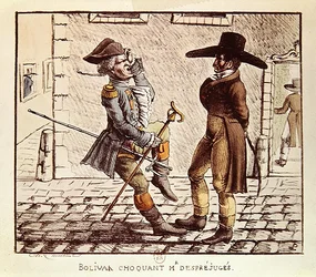 Simon Bolivar shocking M. Desprejuges