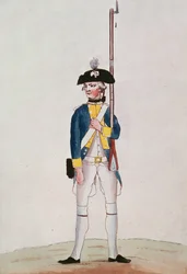 Soldier of the Regiment Royal-Deux-Ponts, c.1780