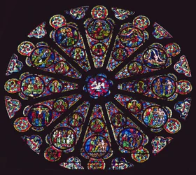 South Rose Window, 1235-40