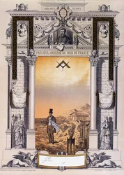 Souvenir of a Journeyman Workers Tour de France after His Apprenticeship, c. 1860