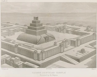 Square Assyrian Temple