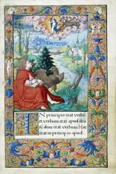 St. John of Patmos, from a Book of Hours Made for Francois I, c.1532-1540