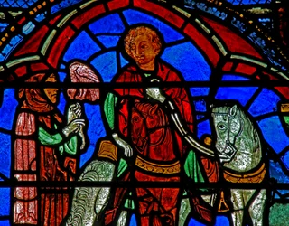 St Cheron window: hawking?