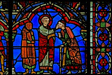 St Cheron window: heals a blind person