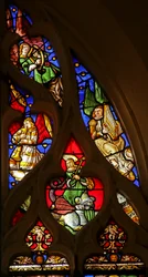St Margaret and Musical Angels with Harp, Trumpet, and Organ