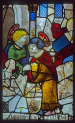 Stained Glass: The Evangelists Storing the Barrels