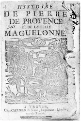 Story of Pierre de Provence and the Belle Maguelonne, Bibliotheque Bleue, Troyes