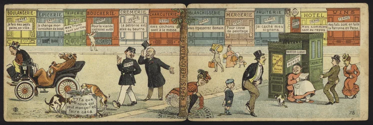 Street Scene with a Row of Closed Shops and a Closed Public Toilet