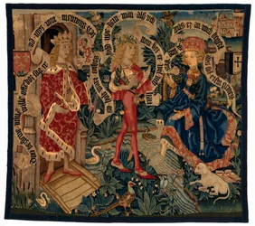 Tapestry depicting David and Bathsheba, from Strassburg
