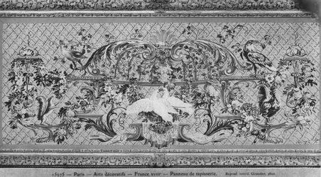 Tapestry panel with birds and flowers