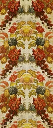 Textile with a Repeating Floral Pattern
