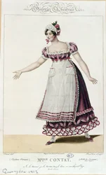 The Actress Mademoiselle Contat in the Role of Suzanne in The Marriage of Figaro by Pierre Augustin Caron de Beaumarchais