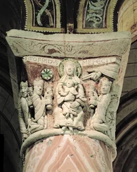 The Adoration of the Magi, column capital