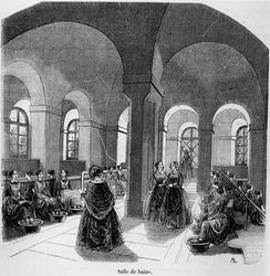 The Bathroom at the Institute for the Young Blind, in Tableau de Paris by Edmond Texier, published in 1852