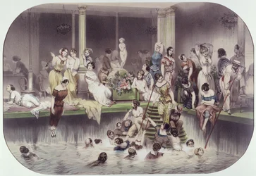 The Baths at Hotel Lambert, Ile Saint-Louis, Paris, mid-19th century