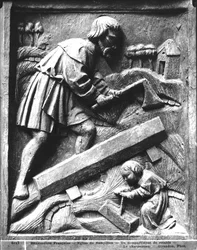 The Carpenter, detail from an altarpiece