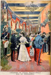 The Centenary of the Ecole Polytechnique: A ball at the Trocadero, from the illustrated supplement of Le Petit Journal, 28th May 1894
