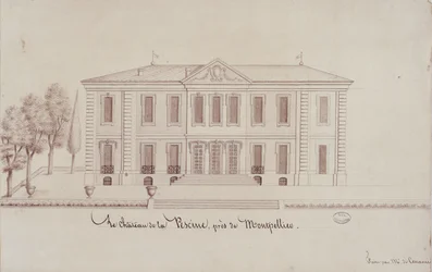 The Chateau de la Piscine, near Montpellier, drawn by Monsieur de Cenani