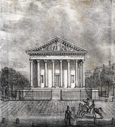 The Church of the Madeleine - Alphabet Picturesque des Monumens de Paris c.1840 (engraving)