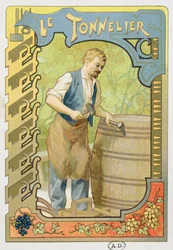 The Cooper, illustration from a book on the crafts