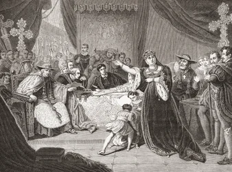 The Court for the Trial of Queen Katharine (detail)