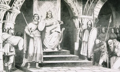 The Crowning of Chilperic II (670-720), from 