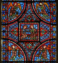 The Death and Glorification of the Virgin Mary Window - Top Section