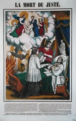 The Death of the Just Man and the Angel Taking Him to Heaven, mid 19th century