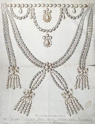 The Diamond Necklace Involved in the Affair of the Collier de la Reine, c.1785