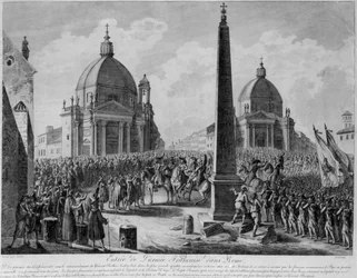 The Entry of the French Army into Rome led by Marshal Berthier, 15th February 1798