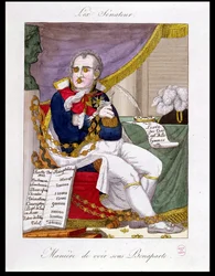The Ex Senator, caricature of the riches and corruption under Napoleon