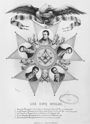 The Five Uncles of Freemasonry, 1848