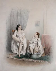 The Footbath, mid nineteenth century