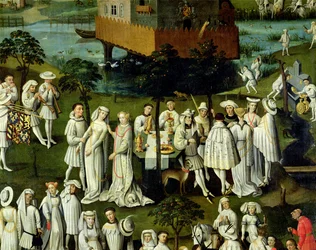 The Garden of Love at the Court of Philip the Good, in the Gardens of the Chateau de Hesdin in 1431 (detail)