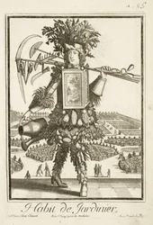 The Gardeners Costume, illustration from the Dictionnaire des Sciences by Denis Diderot