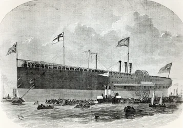 The Great Eastern, illustration from Le Nouvel Illustre, 1867