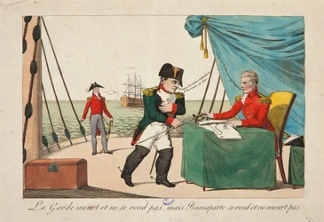 The Guard Dies but Does Not Surrender, but Bonaparte Surrenders and Does Not Die