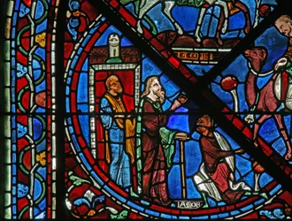 The Joseph Window: Jacob Receives His Sons Returning from Egypt