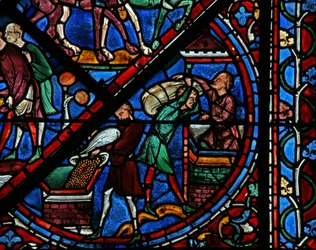 The Joseph Window: The Egyptians Put the Wheat into Store